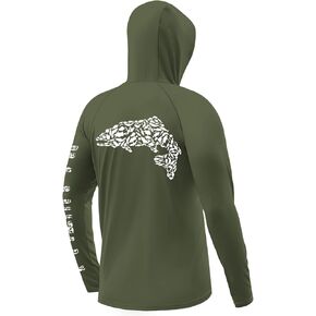 Palmyth Fishing Hoodie for Men Long Sleeve Sun Protection Shirts UPF 50+ Hooded with Neck Gaiter in Saudi Arabia