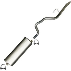 العادم الشمالي الشرقي | كاتم الصوت الفولاذ المقاوم للصدأ ونظام العادم Tailpipe طقم CompAdible لجيب جراند شيروكي 1999-2001 4.7L و 4.0L | المشابك المجانية شملت | جزء استبدال السيارات in Kuwait