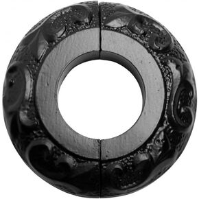 Renovators Supply Manufacturing Aluminum Escutcheon Plate 3 in OD Escutcheon Black Powder Coated Finish Radiator Flange in Saudi Arabia