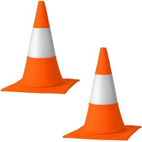 Orange White Traffic Cone Hat for Men Women Kids Halloween Party Dress up in Kuwait