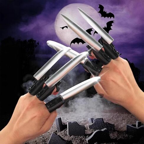 6pcs مخلب الذئب القابل للسحب الميكانيكي ، هالوين واقعية 3D الذئب مخلبات cosplay الدعائم لزينة الحزب in Kuwait