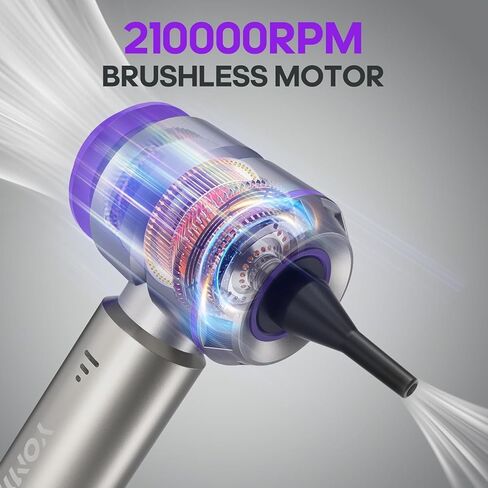 Duster Air Electric - 2 في 1 210000 دورة في الدقيقة هواء Air Duster و 21000PA Car Car Carum 9000mAh بطارية منفاخ هواء لاسلكي ميداني للسيارة والمكتب والمنزل in Kuwait