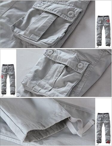 Match Men's Casual Wild Cargo Pants Outdoors Work Wear #6531 in Saudi Arabia