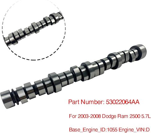 محرك عمود الحدبات لعام 2003 2004 2005 2006 2007 2008 دودج رام 1500 2500 3500 5.7L-V8 HEMI 53021730AC 53021730BA 53022064AAA in Saudi Arabia