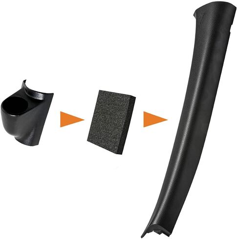 GlowShift Universal RHD Black Single Single Gauge Pod - يناسب أي طراز/طراز - محرك اليد اليمنى - ABS Plastic - مقاييس (1) 2-1/16 "(52 مم) إلى مركبة A -PILLAR in Kuwait