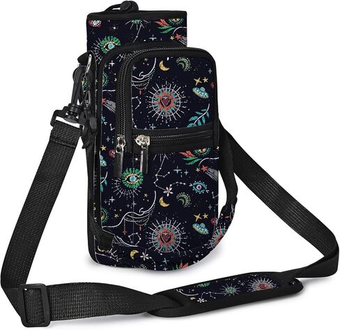 AUPET حامل زجاجات المياه حامل حقيبة حبال كم 25/32/40/64 أونصة، جراب زجاجة مياه معزول مع حزام وجيوب للرجال/النساء المشي لمسافات طويلة والتخييم وصالة الألعاب الرياضية in Kuwait