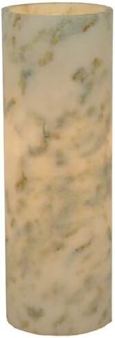 3.4 in. W x 9.75 in. H Jadestone Light Green Flat Top Candle Cover in Saudi Arabia