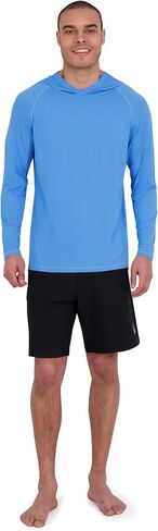 Spyder Men's Hooded Long Sleeve Rashguard – UPF+ Quick-Dry, Swim Shirt, Surfing, Hiking, Gym in Saudi Arabia
