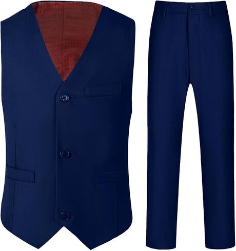 Boys Suits for Kids Toddler Tuxedo Boys' Formal Suit Set Slim Fit Wedding Ring Bearer Outfit in Kuwait