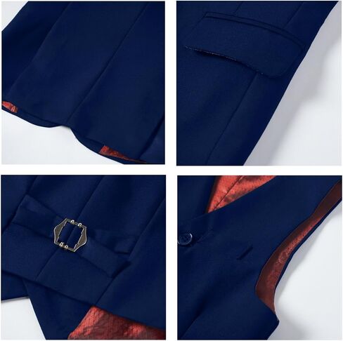 Boys Suits for Kids Toddler Tuxedo Boys' Formal Suit Set Slim Fit Wedding Ring Bearer Outfit in Kuwait