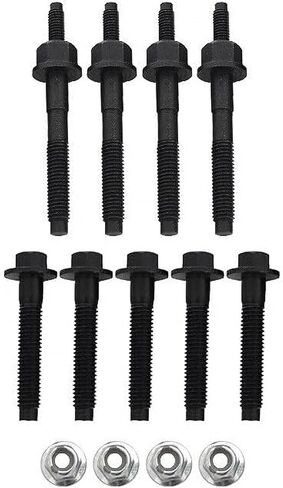 Front Exhaust Manifold Gasket Set + Bolt, Studs & Nuts Hardware Kit Set for 2003-2008 Dodge Ram 1500 2500 3500 Truck 5.7L Left, Right Side in Saudi Arabia