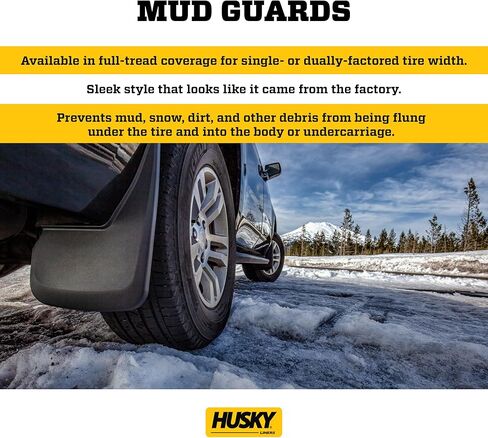 Husky Liners Custom Mud Guards | Fits 2011-2025 Dodge Durango (Excludes SRT) | Rear Set, 2-pc Black - 59001 in Saudi Arabia