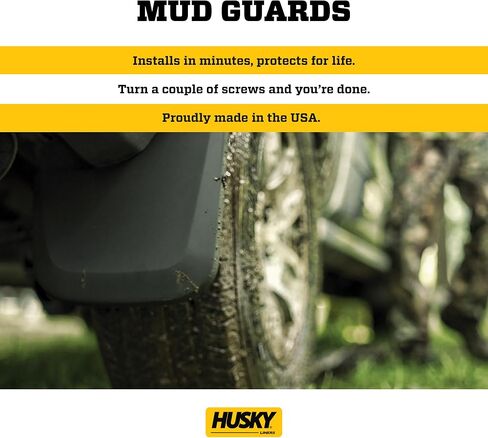 Husky Liners Custom Mud Guards | Fits 2011-2025 Dodge Durango (Excludes SRT) | Rear Set, 2-pc Black - 59001 in Saudi Arabia