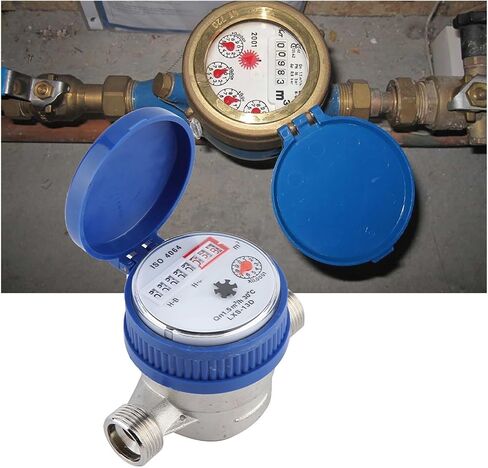 Water Meter Digital flowmeter Copper 1.5m3/h 0-40℃ Mechanical Water Meter 15mm 1/2 Inch Water Flow Gauge in Saudi Arabia
