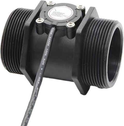 مقياس التدفق الرقمي مقياس المقياس الرقمي 3.5-24VDC G2 YF-DN50 مستشعر تدفق نبضات ماء المياه البلاستيكي in Saudi Arabia