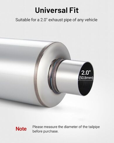 EVIL ENERGY Exhaust Muffler Stainless Steel Exhaust Tip Universal 14.6" Length (Burnt 2 intlet 3 outlet) in Saudi Arabia