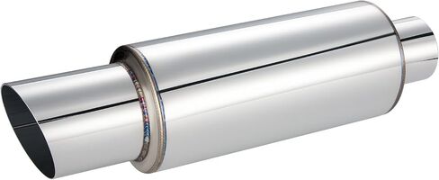 شرير طاقة العادم كاتم الصوت من الفولاذ المقاوم للصدأ طرف عالمي 14.6 "الطول (غير محترق 2.25 intlet 3 منفذ) in Saudi Arabia