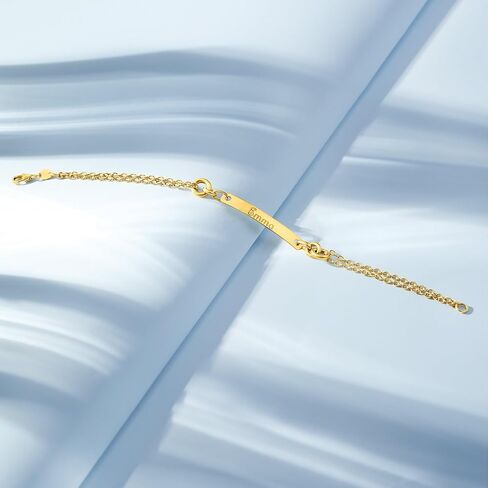 Ross-Simons Italian 14kt Yellow Gold Personalized Id Bracelet in Saudi Arabia