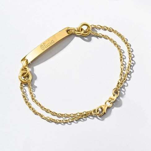 Ross-Simons Italian 14kt Yellow Gold Personalized Id Bracelet in Saudi Arabia