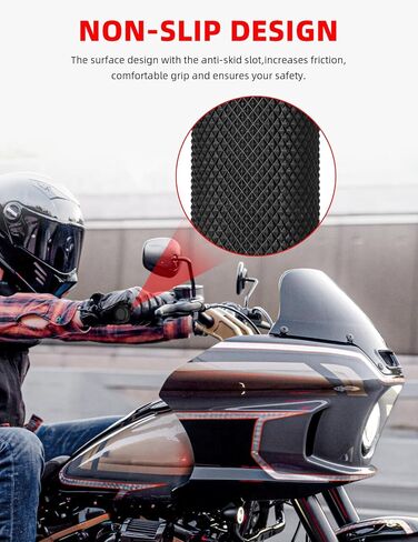Amazicha Black 1 "دراجة نارية يدوية قبضة المقود المقود المتوافق مع Harley Sportster Touring Honda Kawasaki Suzuki Yamaha Bobber Chopper in Kuwait
