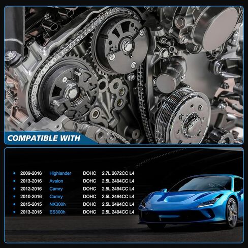 TK64 Timing Chain Kit FITS FOR 13-16 Avalon 2.5L, 10-16 Camry 2.5L, 09-16 Highlander 2.7L, 09-15 RAV4 2.5L, 11-12 Sienna 2.7L, 09 Venza 2.7L, FOR 11-15 tC 2.5L, FOR 13-15 ES300h 2.5L, 15 NX300h 2.5L in Saudi Arabia