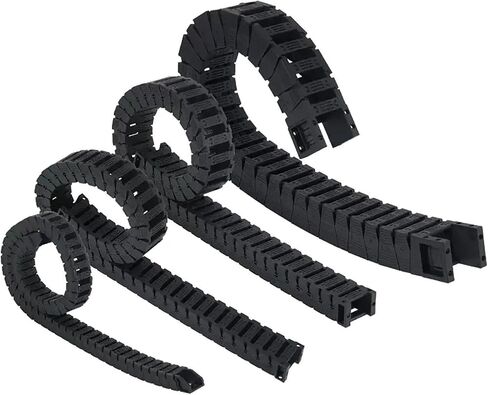 Drag Chain Silent Bridge Type 18 25 L1000mm Chain Wire Carrier with End Connectors(R38,18x25) in Kuwait