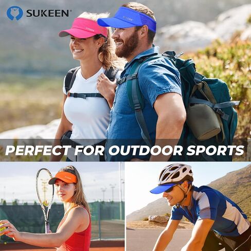 Sukeen 3 عبوات من واقي الشمس الرياضي للرجال والنساء خفيف الوزن وقابل للتعبئة والتبريد وقابل للتمدد للجري والتنس والارتداء اليومي in Saudi Arabia