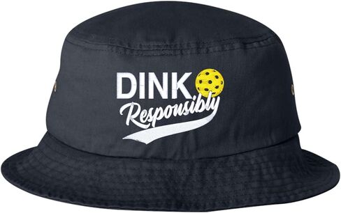 اذهب إلى دنك بشكل مضحك بمسؤولية Pickleball Bucket Ponytail Visor Progroeded Cap Dad Hat in Kuwait