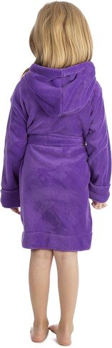 Personalized Kids Night Robe with Name - Custom Embroidered Bathrobe with Hood, Pockets & Belt - Fleece Robe for Boys & Girls in Kuwait