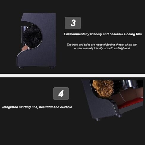 Shoe Polisher,Electric Shoe Shine Polisher with Double Combination Brush,Low Noise,Easy to Clean,Hotel Entrance Hall Shoe Cleaning Machine(Black) in Saudi Arabia