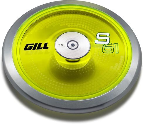 Gill Athletics S8 Spin Disc for Track - 1.6 KG Discus Training Equipment, 75% Rim Weight, 1.6k Track & Field Throwing Equipment, Mens Discus and Womens Discus, 1.6 kg Discus Track and Field in Saudi Arabia