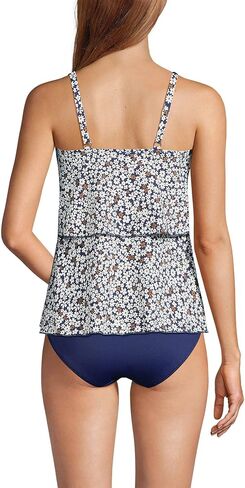 Lands' End Women's Scoop Neck Tiered Tankini Swimsuit Top in Saudi Arabia