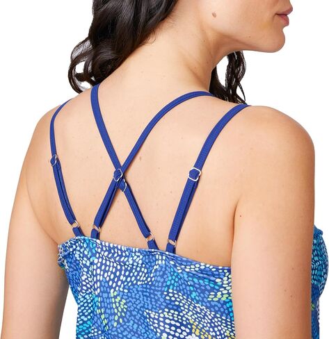 حزام دولة مجانية للسيدات مزدوج قطعت من Blouson Tankini Top in Saudi Arabia