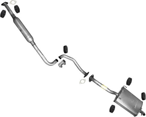 Muffler Resonator Tail Exhaust System Replacement Parts For 2003 2004 2005 Hyundai Accent 1.6L in Kuwait