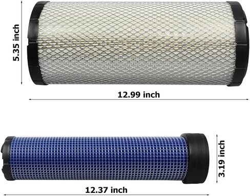 P827653 P829332 Air Filter Kit Compatible with Bobcat 863 863G 964 873 873G Kubota Excavator KX080-4 KX080-3 KX080-3T Skid Steer Loaders SSV75C SSV65C Replace 6666375 6666376 in Saudi Arabia