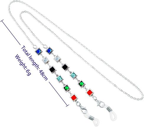 Beaded Eyeglasses Chain for Women and Girls, Sunglasses Strap Holder Spectacle Chain Eyeglass Chains in Kuwait