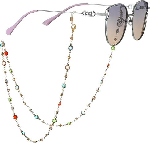 حامل سلسلة النظارات ، حبل رقبة بالخرز لنظارات القراءة والنظارات الشمسية والنساء والفتيات in Kuwait