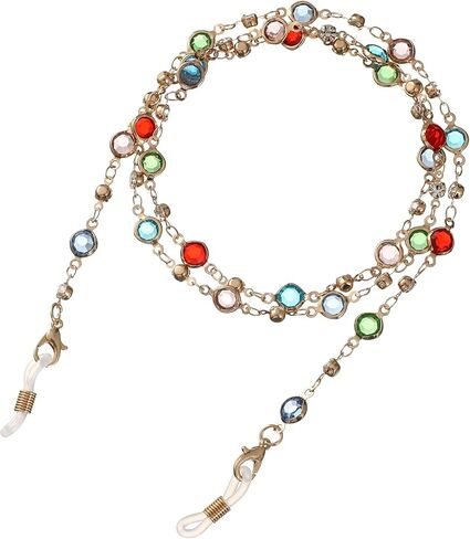 حامل سلسلة النظارات ، حبل رقبة بالخرز لنظارات القراءة والنظارات الشمسية والنساء والفتيات in Kuwait