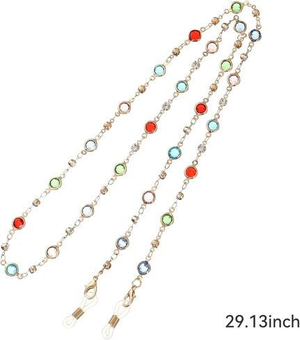 حامل سلسلة النظارات ، حبل رقبة بالخرز لنظارات القراءة والنظارات الشمسية والنساء والفتيات in Kuwait