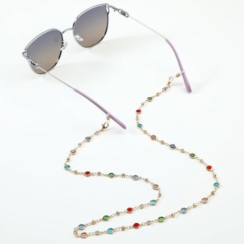 حامل سلسلة النظارات ، حبل رقبة بالخرز لنظارات القراءة والنظارات الشمسية والنساء والفتيات in Kuwait