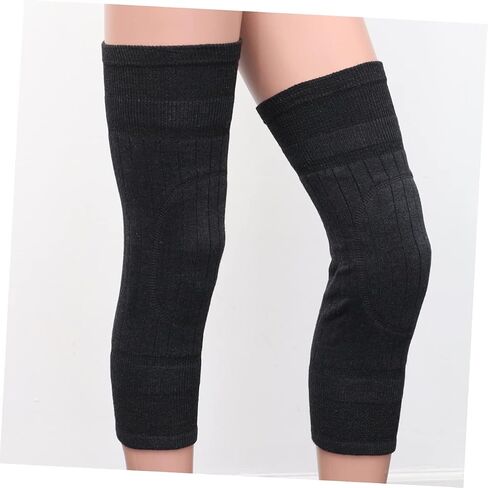 SAFIGLE 1pair Breathable Wool Knee Warmer for Thickened Elastic Brace for Men and Women for Running and Cycling Random Color Inner Lining for Cold Weather Activities in Saudi Arabia