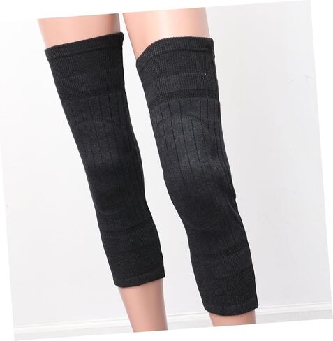 SAFIGLE 1pair Breathable Wool Knee Warmer for Thickened Elastic Brace for Men and Women for Running and Cycling Random Color Inner Lining for Cold Weather Activities in Saudi Arabia