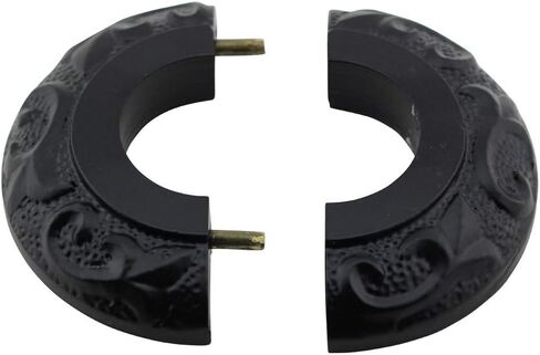 Renovators Supply Manufacturing Aluminum Escutcheon Plate 3 in OD Escutcheon Black Powder Coated Finish Radiator Flange in Saudi Arabia