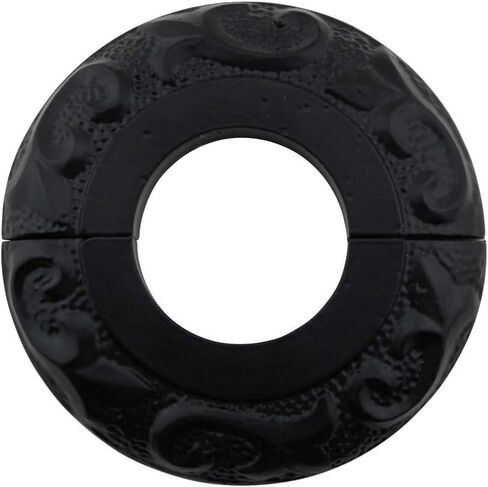 Renovators Supply Manufacturing Aluminum Escutcheon Plate 3 in OD Escutcheon Black Powder Coated Finish Radiator Flange in Saudi Arabia