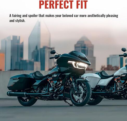 Fairings Spoiler Covers for Road Glide Protector Accessories, Carbon Fiber Side Fairing Spoilers Cover w/Extended Airing Chin Spoilers Kit Fit for Harley Road Glide 2017-2023 in Saudi Arabia