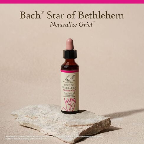 Bach Original Flower Remedies, Star of Bethlehem - Neutralize Grief - Natural Homeopathic Flower Essence for Emotional Balance - Vegan, Gluten Free, Sugar Free - 20mL Dropper in Kuwait