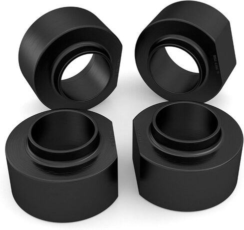 مجموعة Rocktrix تسوية - 2 بوصة الأمامية و 2 بوصة المصعد الخلفي - متوافق مع 1997-2006 Jeep Wrangler (TJ) - Supension Strut Top Top Flucinum Black in Saudi Arabia