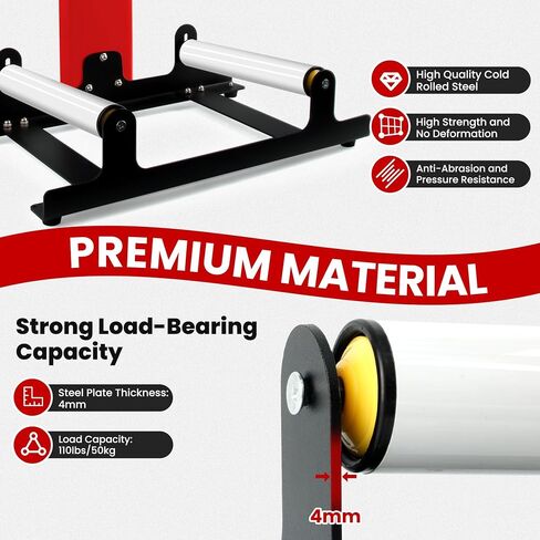 360° Rolling Wheel Detailing Stand, Heavy Duty Wheel Cleaning Stand for Wheel Tire Rim Cleaning Ceramic Coating, Red in Saudi Arabia