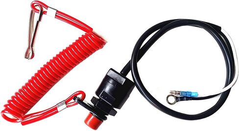YoHa Boat Engine Safety Kill Stop Switch Lanyard Emergency Cut Off Cord for Yamaha Tohatsu Outboard Motors in Kuwait