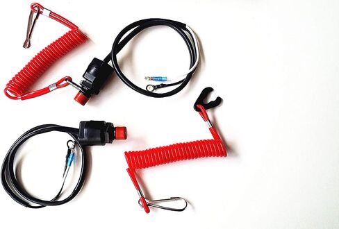 YoHa Boat Engine Safety Kill Stop Switch Lanyard Emergency Cut Off Cord for Yamaha Tohatsu Outboard Motors in Kuwait